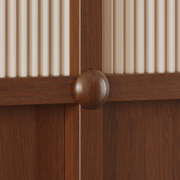 Flexible slatted panel PAN-005 for curved walls, columns and furniture