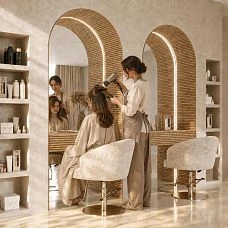 Flexible slatted panel PAN-007 for curved walls and columns