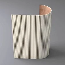 Flexible slatted panel PAN-007 for curved walls, columns, and furniture