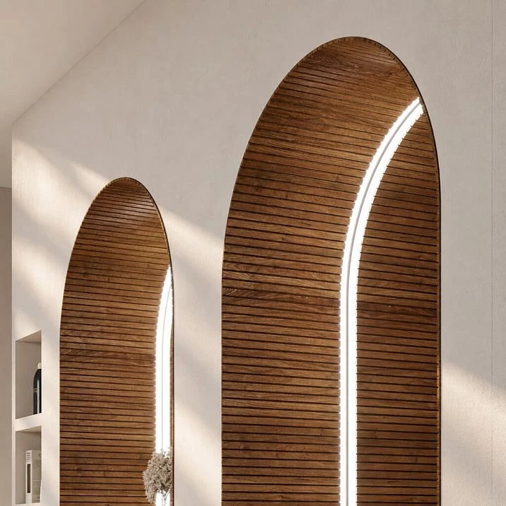 Slat panels for painting and tinting for residential, office, and commercial interiors.