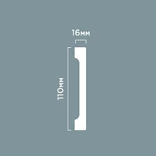 Skirting board B110V1L POLYSTYRENE HI WOOD 110mm x 16mm x 2.0m. L. drawing