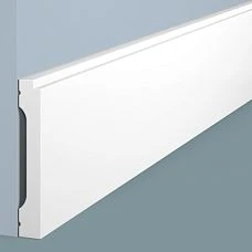 B90V2 floor skirting board from HI WOOD polystyrene, 90 mm high and 14 mm thick, close-up