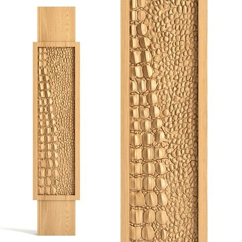 Flat wooden baluster L-102