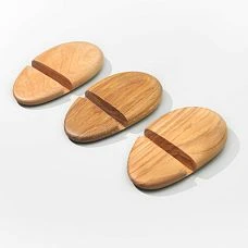 Phone Stand SUV-001 made from solid oak or beech &mdash; side view