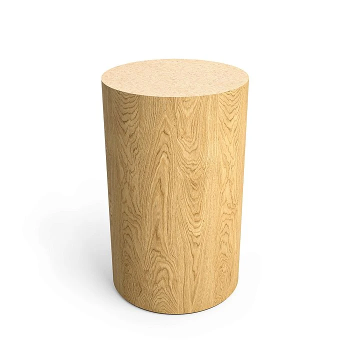 Table base STL-042 from MDF with oak and beech Prestige imitation under enamel, cylindrical shape 450&times;740 mm