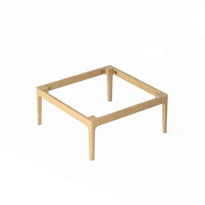 Coffee table base STL-026-8 made of solid oak