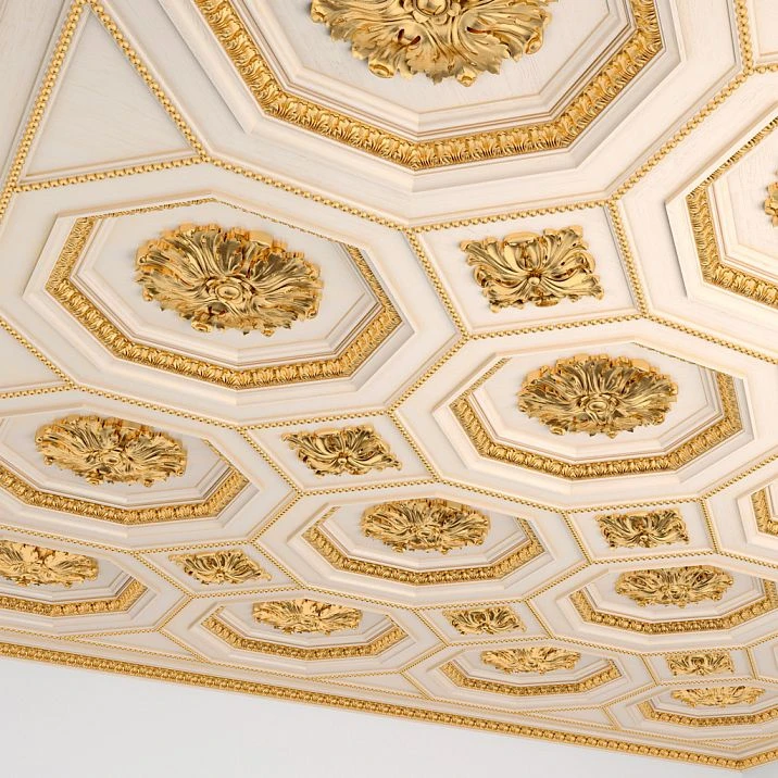 Polyurethane trim for interior, decorative moldings ceiling photo