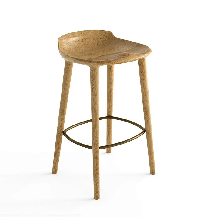 Half-bar chair STU-009 front view