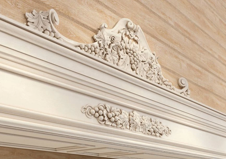 PRT-016 Portal &ndash; Grape Clusters and Oak Leaves in Interior Design