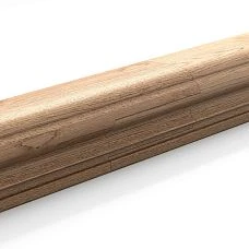 Wooden PR-001 stair handrail &mdash; natural material