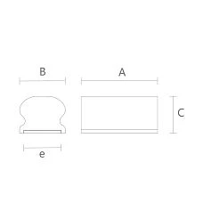 Handle PR-002 &mdash; strength and durability for your staircase drawing