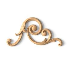 Carved wooden insert N-286R on the ceiling in oriental style