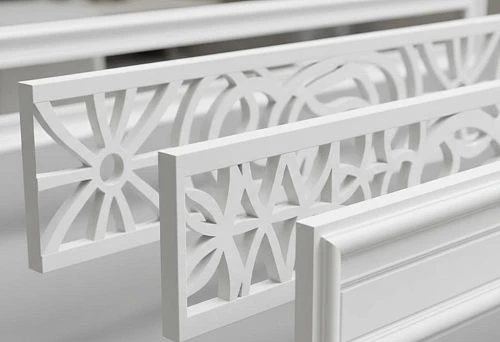 MDF Valances for Furniture to be Painted in Modern Interior Design, Decorative Elements for Furniture Makers