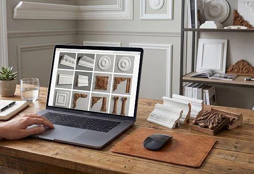 Order polyurethane stucco and wooden decor online from the catalog