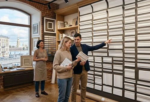 Buy wall moldings in St. Petersburg at the decorative profiles salon