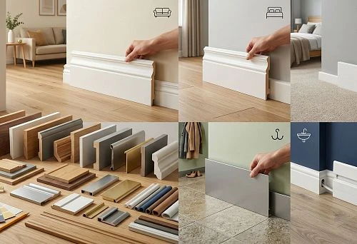 Skirting boards for rooms: choosing a skirting board for the living room, bedroom, hallway, and other spaces