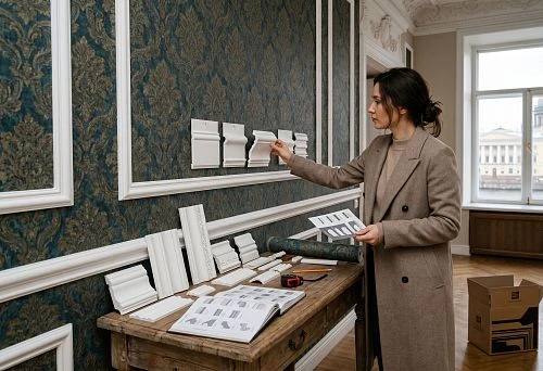Wallpaper molding in Saint Petersburg &mdash; choosing a decorative profile for the interior