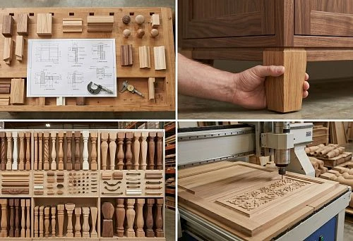 Wholesale wooden furniture fittings for furniture production