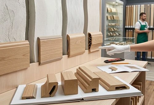 MDF baseboard for uneven walls without visible gaps
