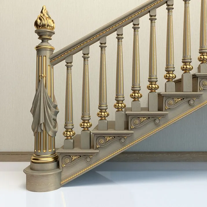 Wooden stair baluster L-060: suitable for any type of staircase