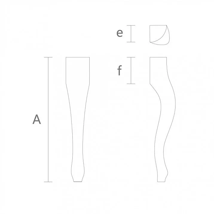 Carved furniture legs with drawings
