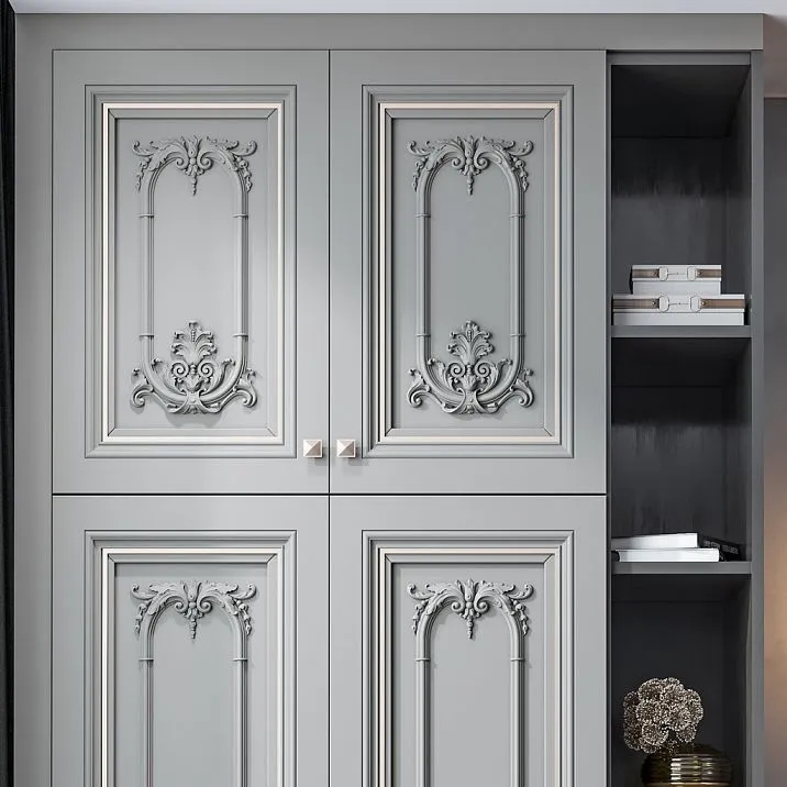Carved polyurethane applique NPU-408