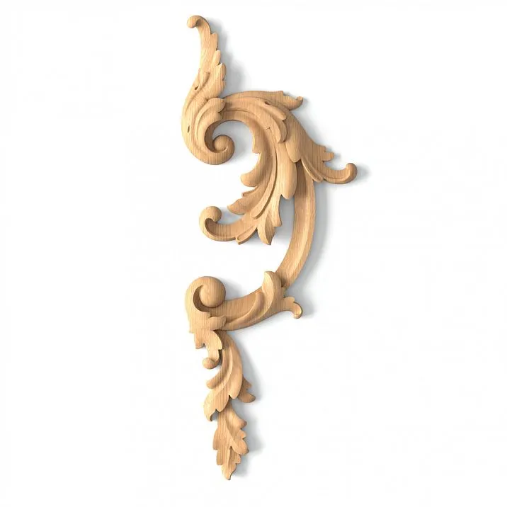 Carved Wooden Flower on Wall Plaque N-022L