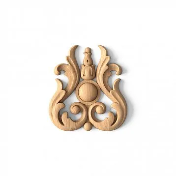 Wooden inlay N-064 with floral ornament