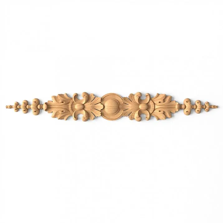 Inlay N-074 - wooden decor with a delicate and elegant floral pattern