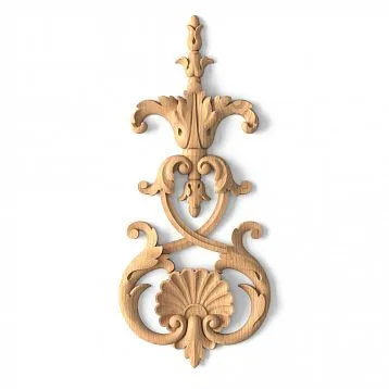 Carved wooden appliqu&eacute; N-093 in classic style