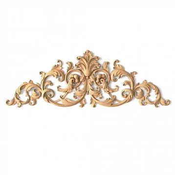 Solid wood item N-095 with carved flowers and leaves