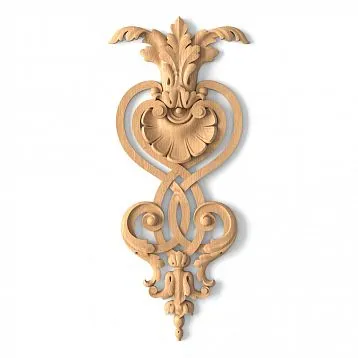 Wooden Carved Insert for Decoupage