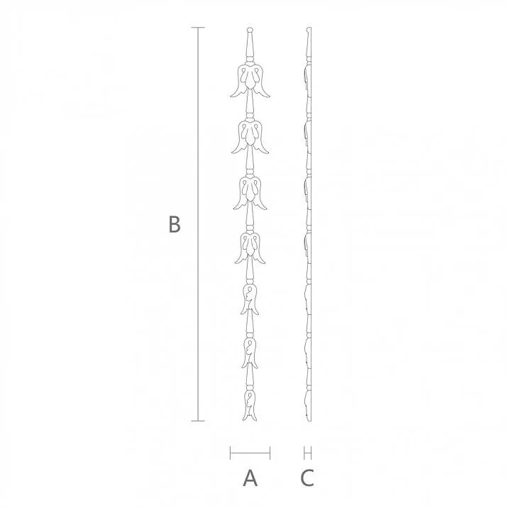 Carved Insert N-171 Interior Decoration Drawing