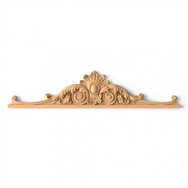 Wooden decorative element N-173.1 with carved ornament in neoclassical style
