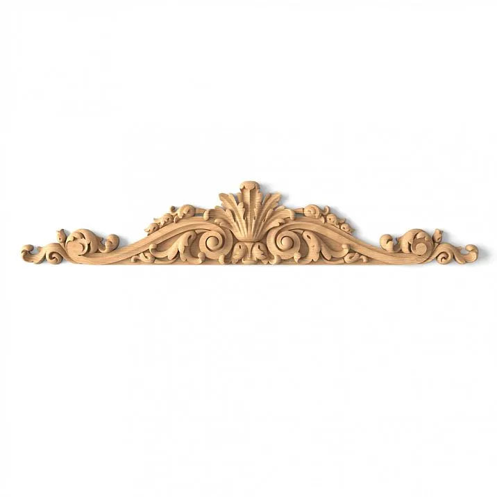 Unique carved wooden appliqu&eacute; N-217, crafted in traditions of Russian folk art