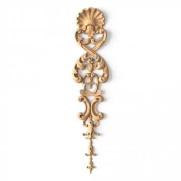 Wooden item with exquisite carving and harmonious composition for decoration