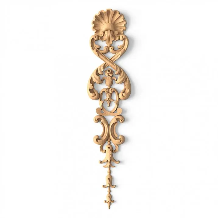 Wooden item with exquisite carving and harmonious composition for decoration
