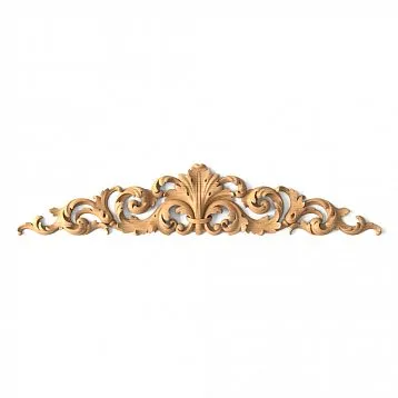 Carved appliqu&eacute; N-270 with carved floral ornament from oak or beech, suitable for staircase decoration