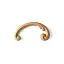 Wooden decoration N-288R (A=127 B=67 C=14 mm) (Oak, Prestige)