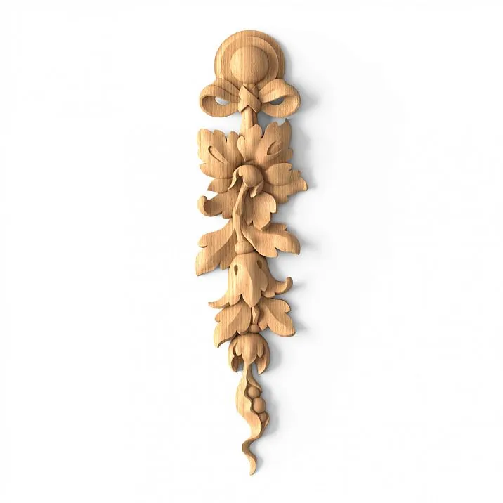 Carved Wooden Inlay N-315R for Furniture and Interior Decoration