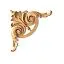 Wooden decoration N-389 (A=120 B=120 C=12 mm) (Oak, Prestige)