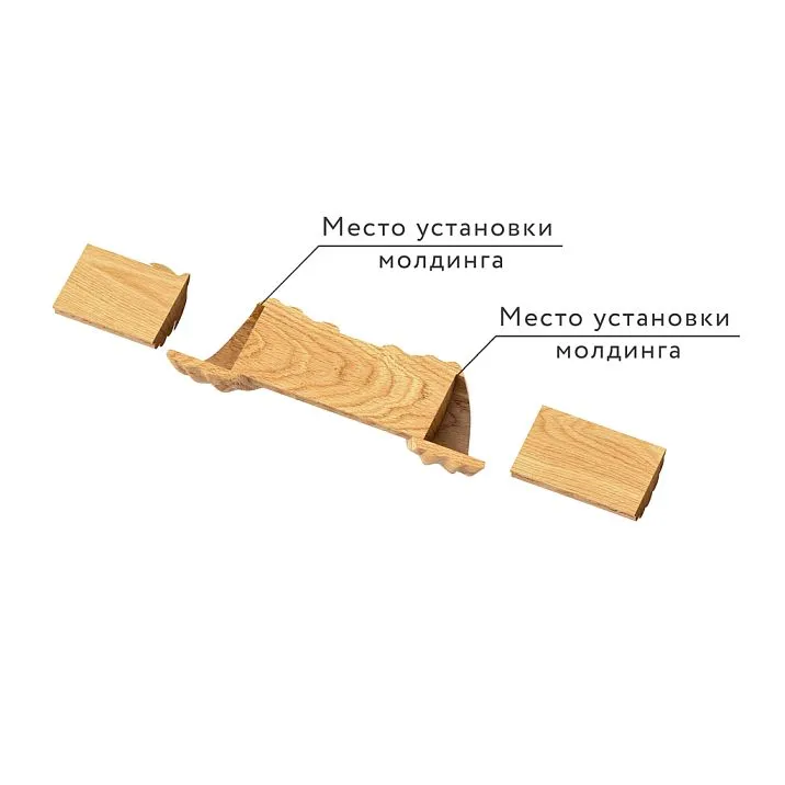 Carved Applique N-418 mounting diagram