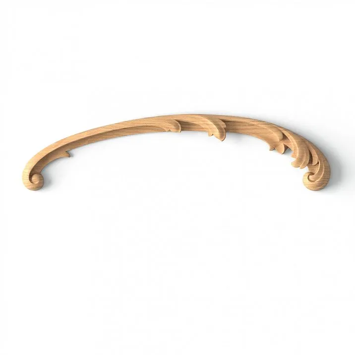 Wooden overlay with an elegant branch pattern N-429R
