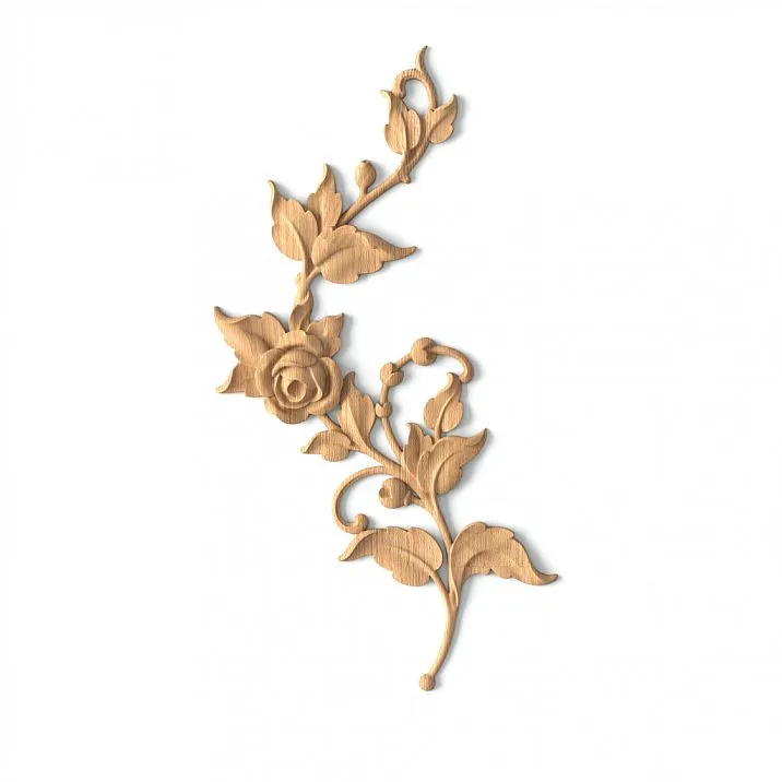 Wooden Decor for Furniture and Interior in the Form of Carved Inlay