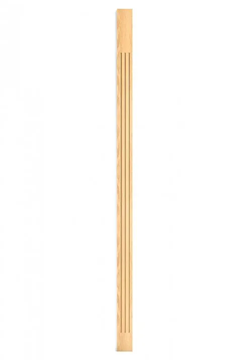 Carved pilaster PLM-016.1 made of oak in interior design