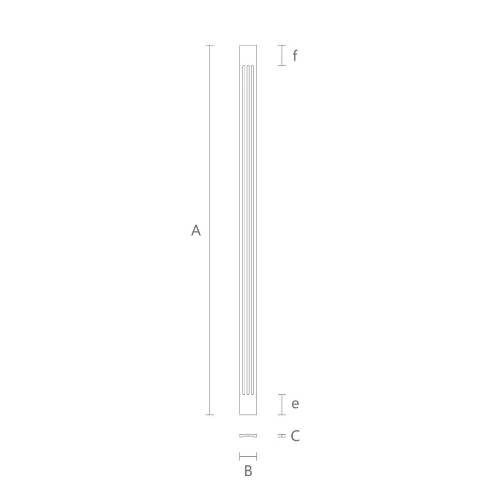 Carved Pilaster PLM-016 for wall photo in interior