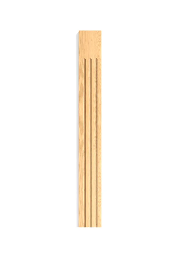 Oak carved pilaster PLM-016 drawing