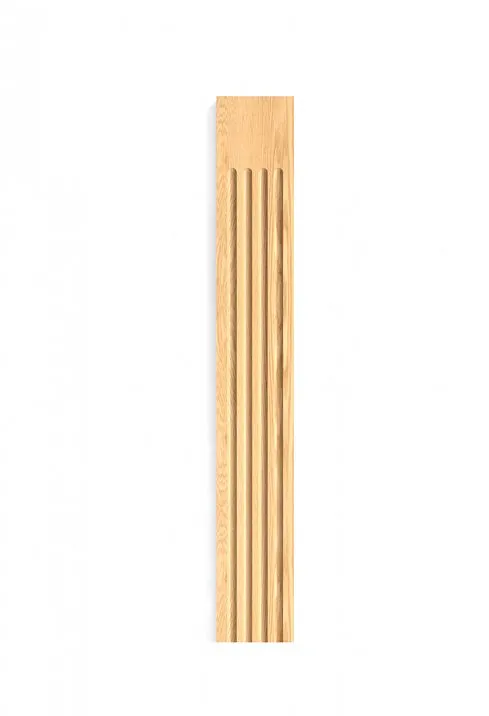 Decorative pilasters for furniture and walls in interior PLM-017, size scheme for capitals