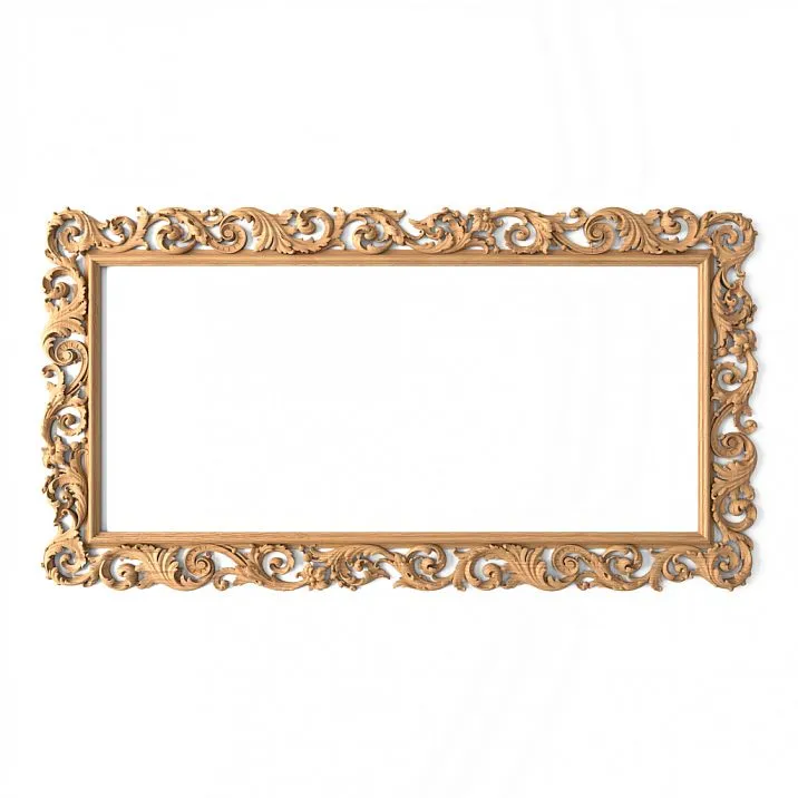 Wooden Frames for Pictures and Mirrors RM-014 with Carved Pattern
