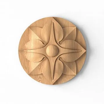 Carved Socket R-004 from Natural Oak